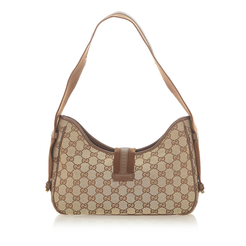 GG Canvas Shoulder Bag Brown - Bag Religion