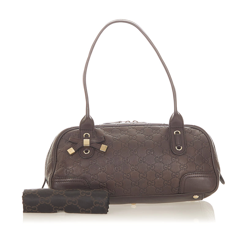 Guccissima Princy Leather Shoulder Bag Brown - Bag Religion