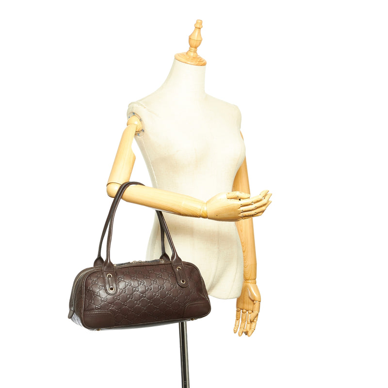 Guccissima Princy Leather Shoulder Bag Brown - Bag Religion