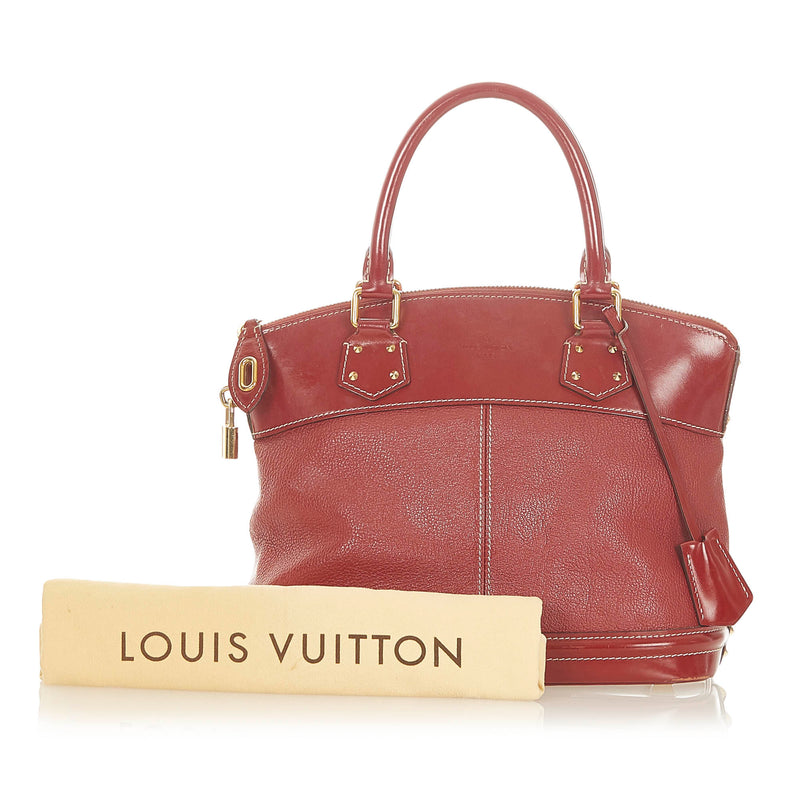 Louie Vuitton Suhali Studded Medium Bag Red