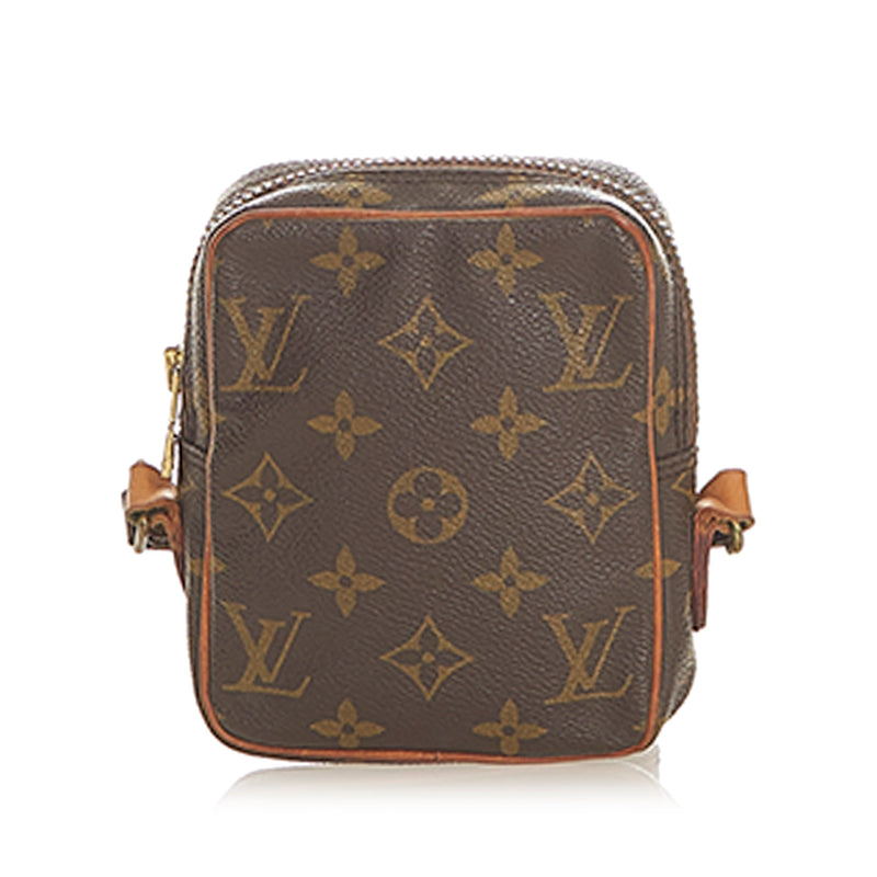 LOUIS VUITTON Shoulder Bag Mini Danube Browns Monogram Vintage