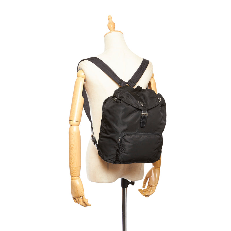 Tessuto Drawstring Backpack Black - Bag Religion