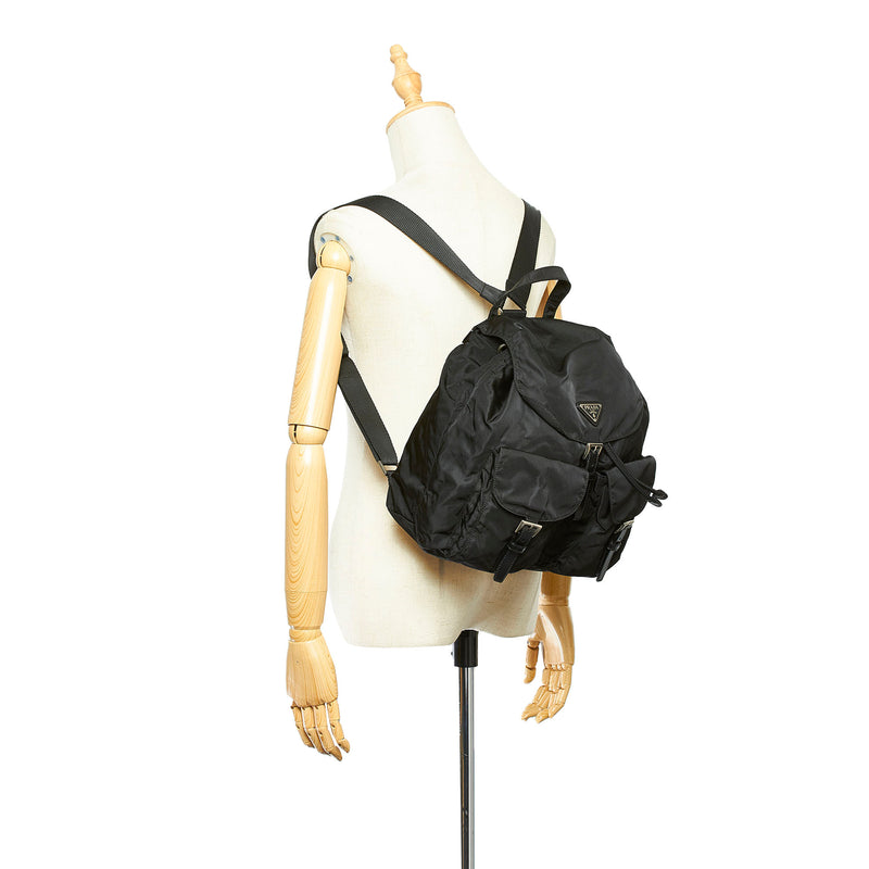 Tessuto Drawstring Backpack Black - Bag Religion