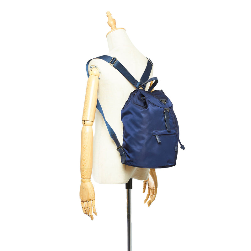 Tessuto Drawstring Backpack Blue - Bag Religion