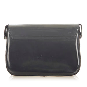 Patent Leather Shoulder Bag Black - Bag Religion