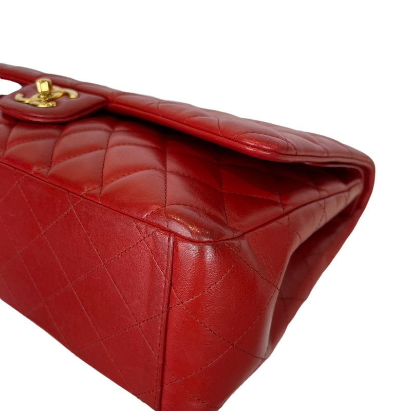 Double Flap Maxi Lambskin Red GHW