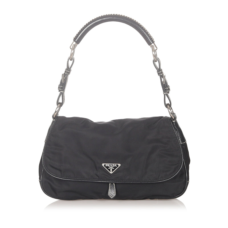 Prada tessuto sale flap shoulder bag