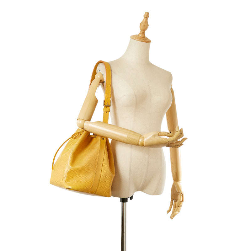 Shop for Louis Vuitton Yellow Epi Leather Petit Noe PM Drawstring Shoulder  Bag - Shipped from USA