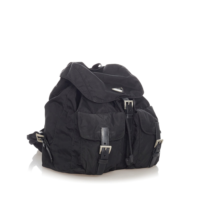 Tessuto Drawstring Backpack Black - Bag Religion