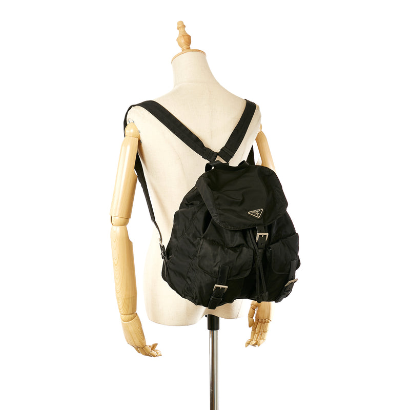 Tessuto Drawstring Backpack Black - Bag Religion