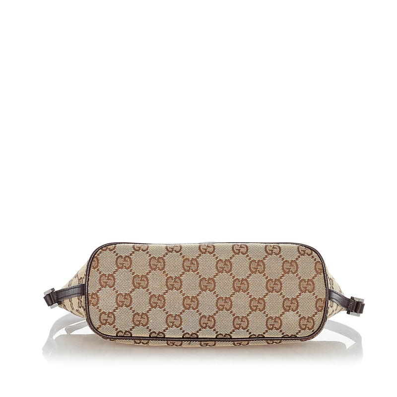 Brown Gucci GG Canvas Baguette