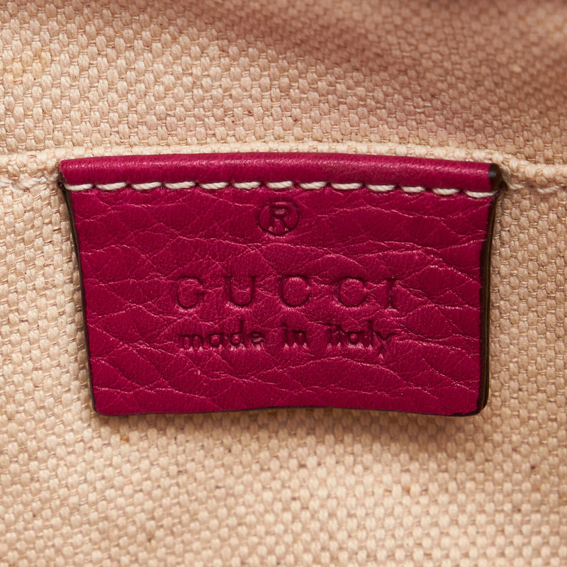 Bamboo Shopper Leather Satchel Pink - Bag Religion