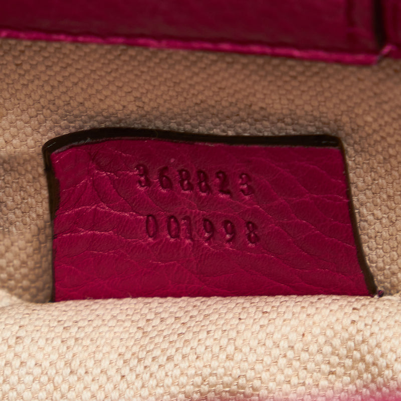 Bamboo Shopper Leather Satchel Pink - Bag Religion