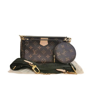 Monogram Multi Pochette Accessoires Khaki GHW