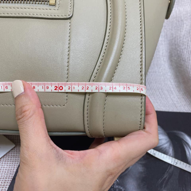 Micro Luggage Smooth Calfskin Beige