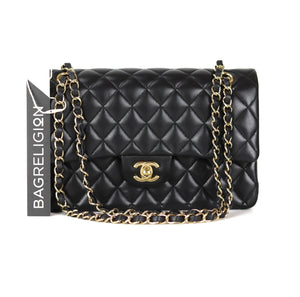 Classic Flap Black Medium Lambskin GHW