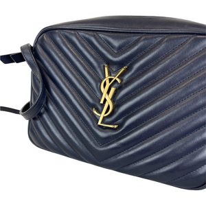 Loulou Camera Bag Quilted Blue GHW