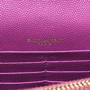 Classic Purple Monogram Small WOC in Matelasse Chevron Grained Leather GHW