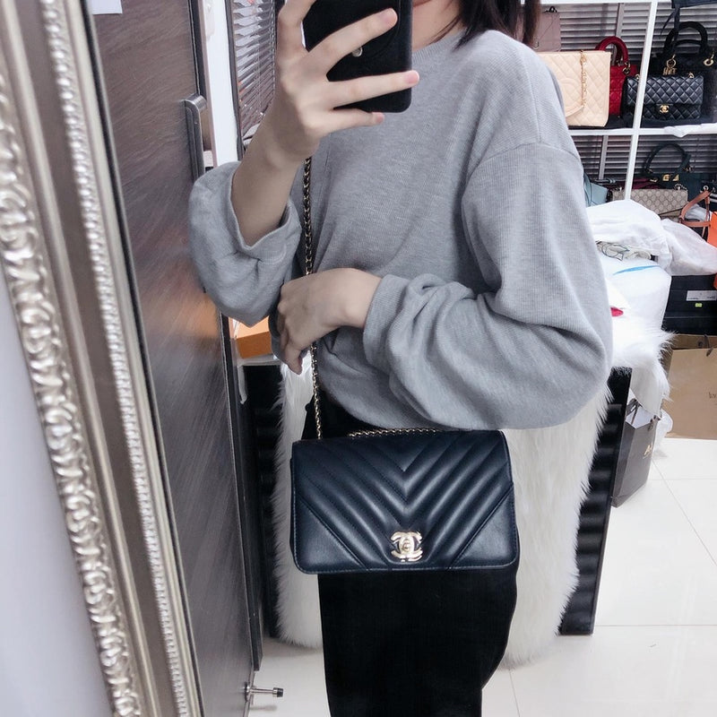 Chanel Statement Flap GHW Small