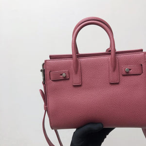 Nano Sac De Jour in Burgundy Leather