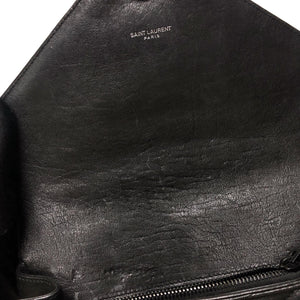 Medium College Leather Bag Black