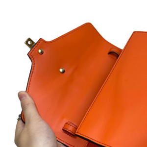 Sylvie Flap Mini Leather Orange GHW