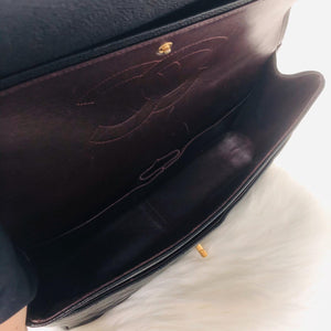 Classic Double Flap Caviar Leather Maxi Black GHW
