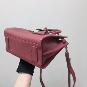 Nano Sac De Jour in Burgundy Leather