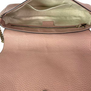 Soho Bag in Rose Beige Pebbled Calfskin