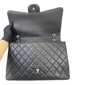 Single Flap Maxi Caviar SHW