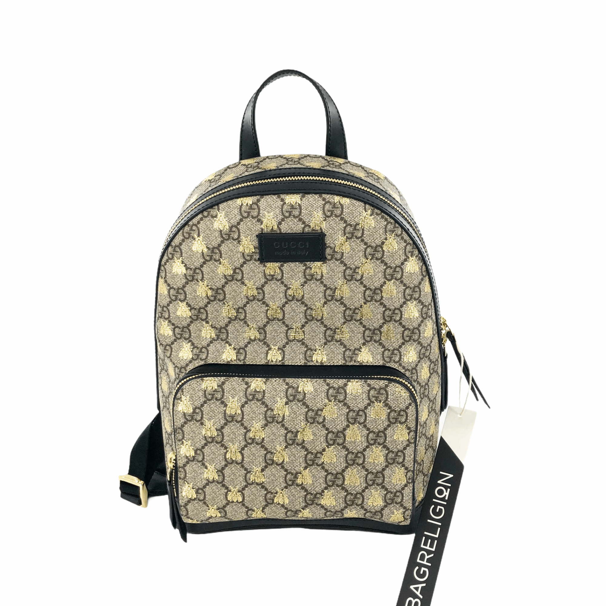 Gucci Gg Supreme Bees Backpack