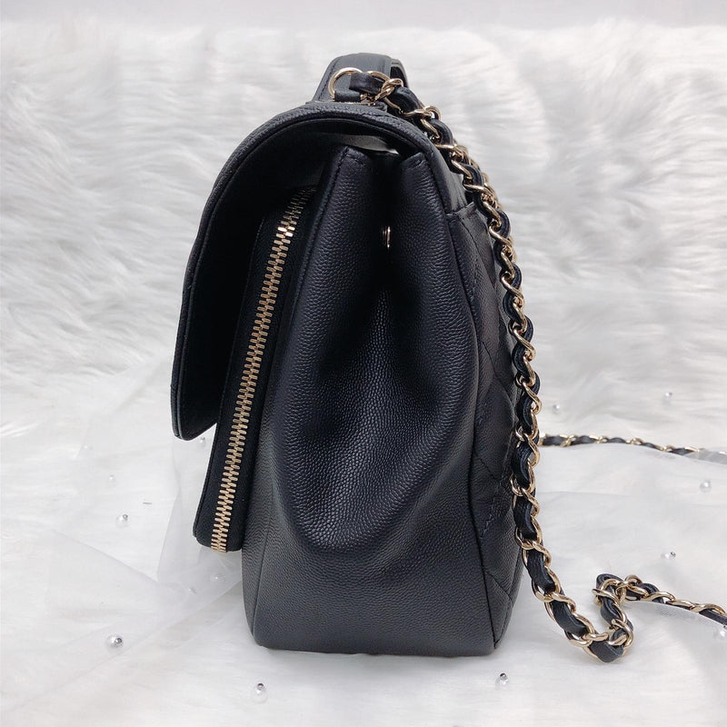 Chanel Business Affinity Clutch On Chain Black Caviar