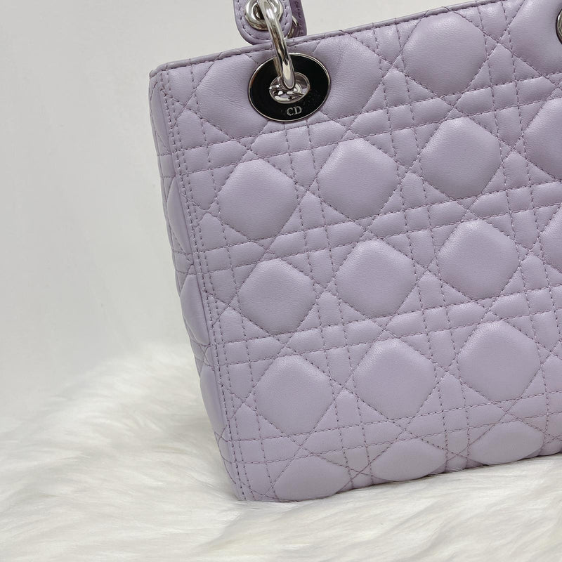 Lambskin Lady Dior Medium Bag in Lilac