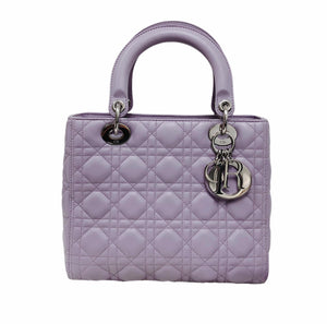 Lambskin Lady Dior Medium Bag in Lilac