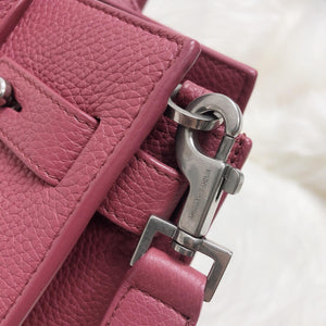 Nano Sac De Jour in Burgundy Leather