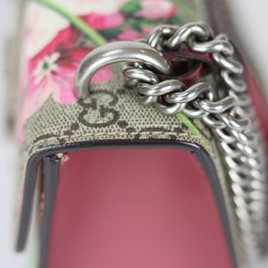 Small GG Supreme Monogram Blooms Padlock Shoulder Bag in  Antique Rose