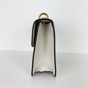 Sylvie Small Shoulder Bag in White GHW