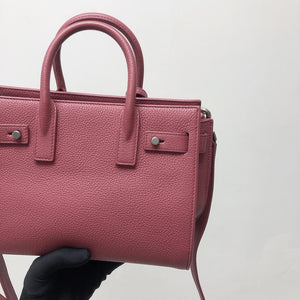 Nano Sac De Jour in Burgundy Leather