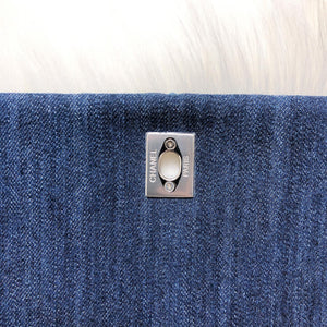 Blue Denim Quilted Medium Coco Handle Flap