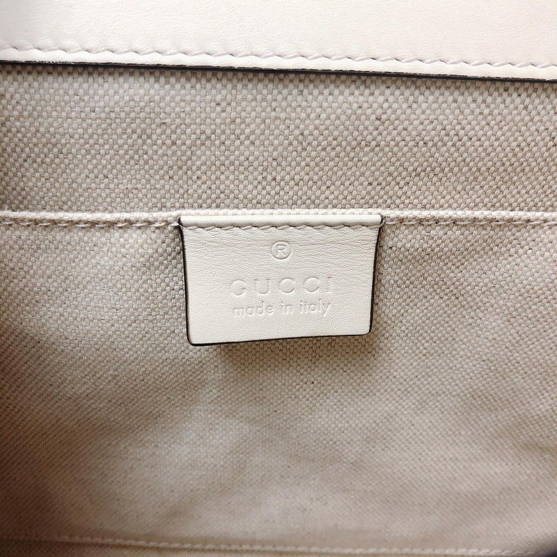 Calfskin Medium Dionysus Bamboo Handle Bag White Blue Red