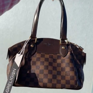 Verona PM Ebene Damier Canvas Handbag