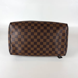 Damier Ebene Speedy 30 Canvas Bag with Strap