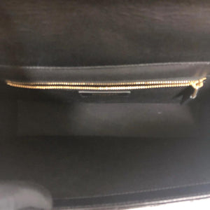 Envelope Large Flap in Chevron Quilted Leather Black