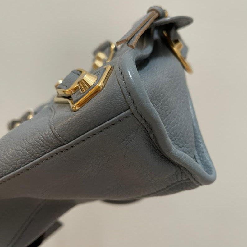 Classic Mini City Metallic Edge Bag Grey