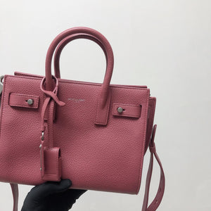 Nano Sac De Jour in Burgundy Leather