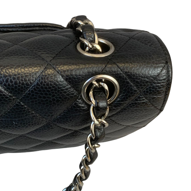 Classic Flap Caviar Medium Black SHW