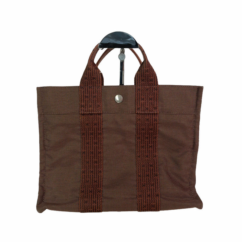 Canvas Herline PM Tote Bag Brown