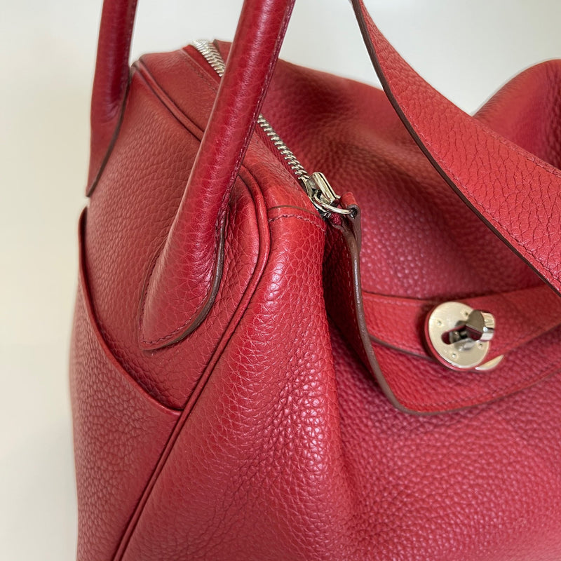 Hermes Evelyne III Messenger Bag Taurillon Clemence Rouge Garance PHW