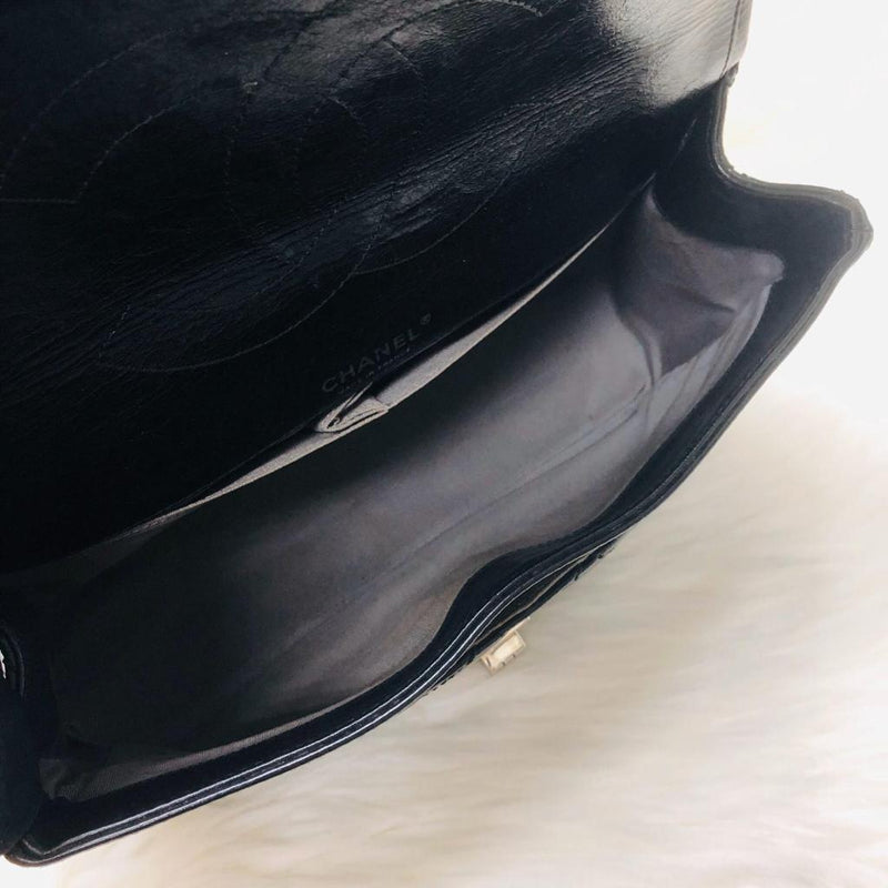 Reissue 227 Aged Calfskin Leather Black Silver Hardware