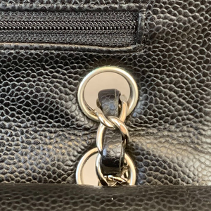 Classic Flap Caviar Medium Black SHW